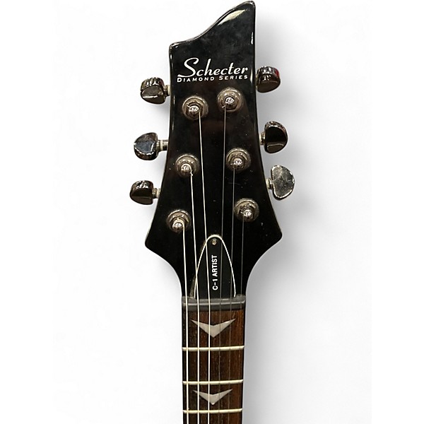Used Schecter Guitar Research Solo 6 Custom Black Solid Body Electric Guitar