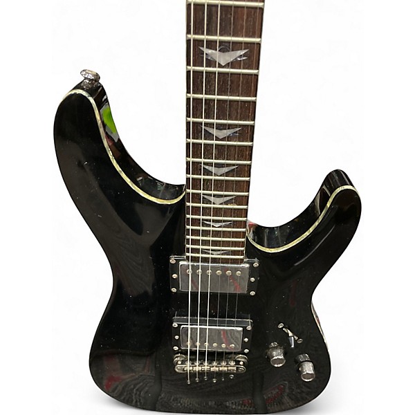 Used Schecter Guitar Research Solo 6 Custom Black Solid Body Electric Guitar