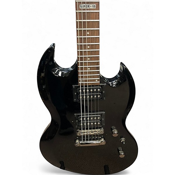 Used ESP LTD Viper 10 Black Solid Body Electric Guitar
