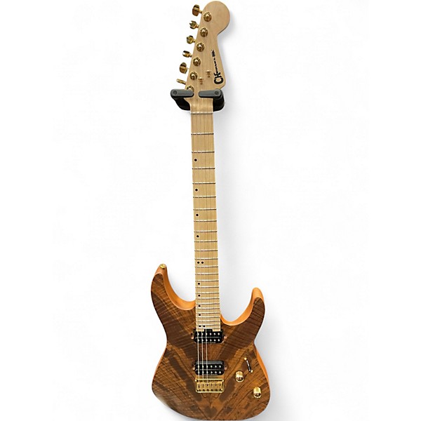 Used Charvel Pro-Mod DK24 HH HT M Mahogany with Figured Walnut Natural Solid Body Electric Guitar