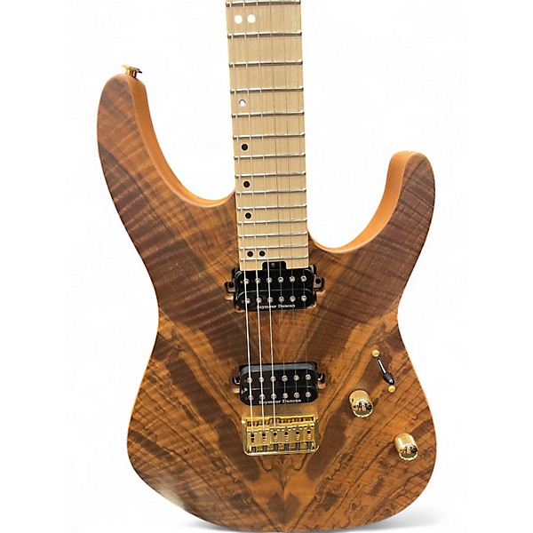 Used Charvel Pro-Mod DK24 HH HT M Mahogany with Figured Walnut Natural Solid Body Electric Guitar