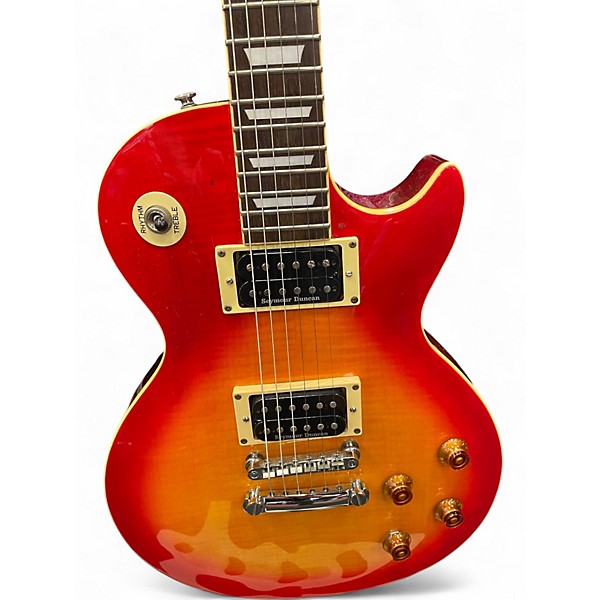 Used 1999 Epiphone Les Paul Standard Heritage Cherry Sunburst Solid Body Electric Guitar