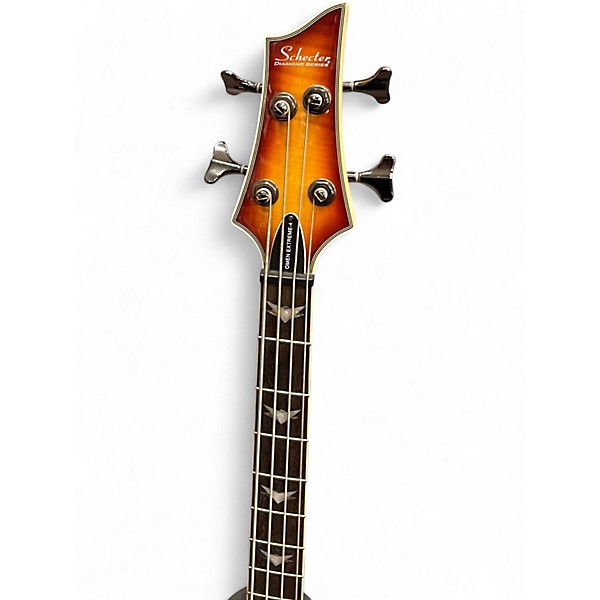 Used Schecter Guitar Research Omen Extreme 4 String Sienna Sunburst Electric Bass Guitar