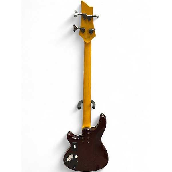 Used Schecter Guitar Research Omen Extreme 4 String Sienna Sunburst Electric Bass Guitar