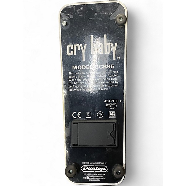 Used Dunlop GCB95 Original Crybaby Wah Effect Pedal