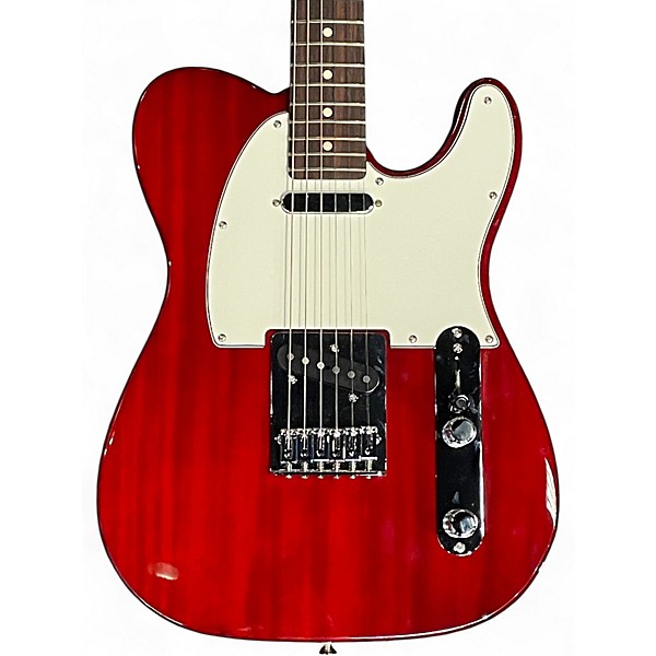 Used 2025 Fender Player II Telecaster Chambered Mahogany Crimson Red Trans Solid Body Electric Guitar