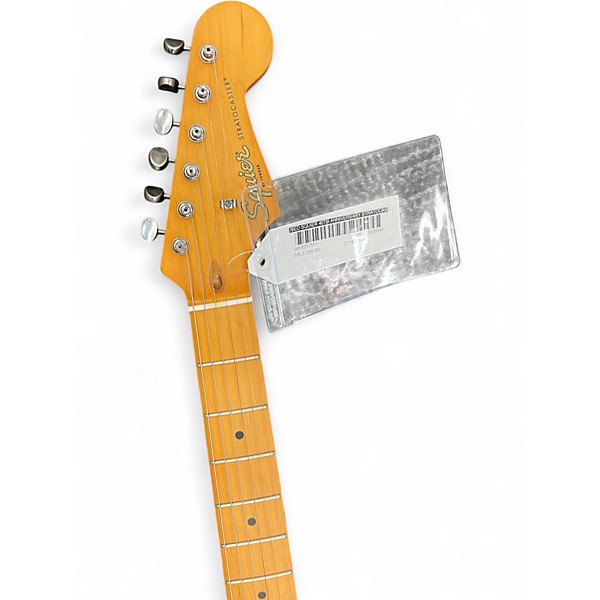 Used Squier 40th Anniversary Stratocaster Turquoise Solid Body Electric Guitar