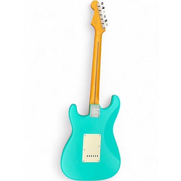 Used Squier 40th Anniversary Stratocaster Turquoise Solid Body Electric Guitar