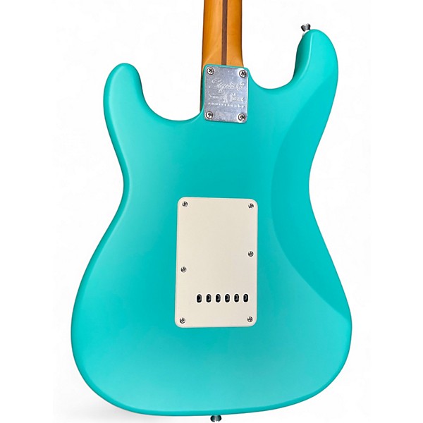Used Squier 40th Anniversary Stratocaster Turquoise Solid Body Electric Guitar
