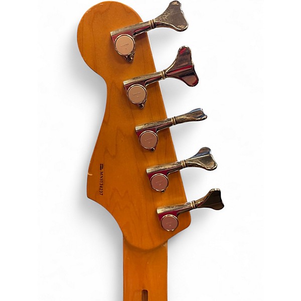 Used Fender Deluxe Jazz Bass V 5 String 3 Color Sunburst Electric Bass Guitar
