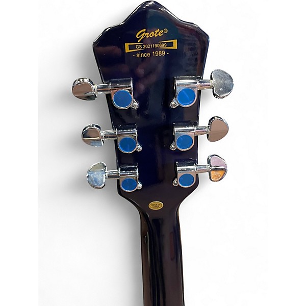 Used 2000s Grote LP STYLE BLUEBERRY BURST Solid Body Electric Guitar