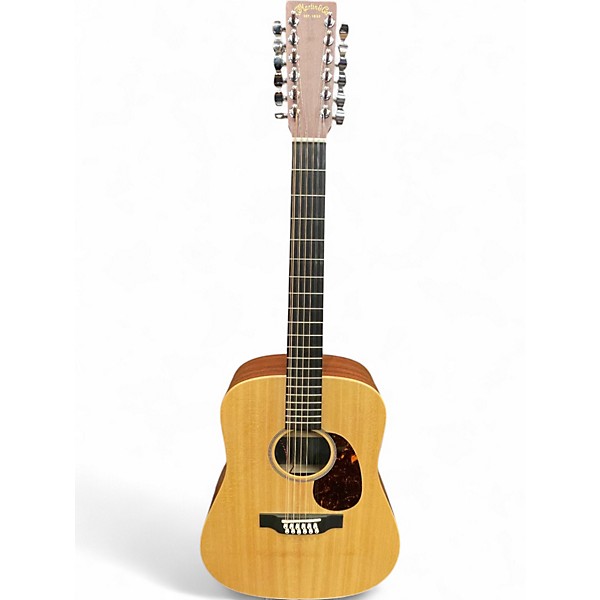 Used Martin D12X1AE Natural 12 String Acoustic Electric Guitar