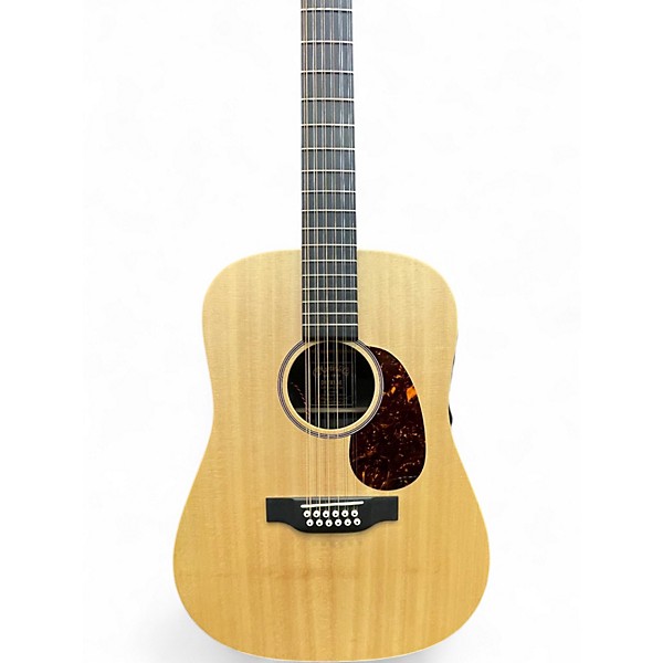Used Martin D12X1AE Natural 12 String Acoustic Electric Guitar