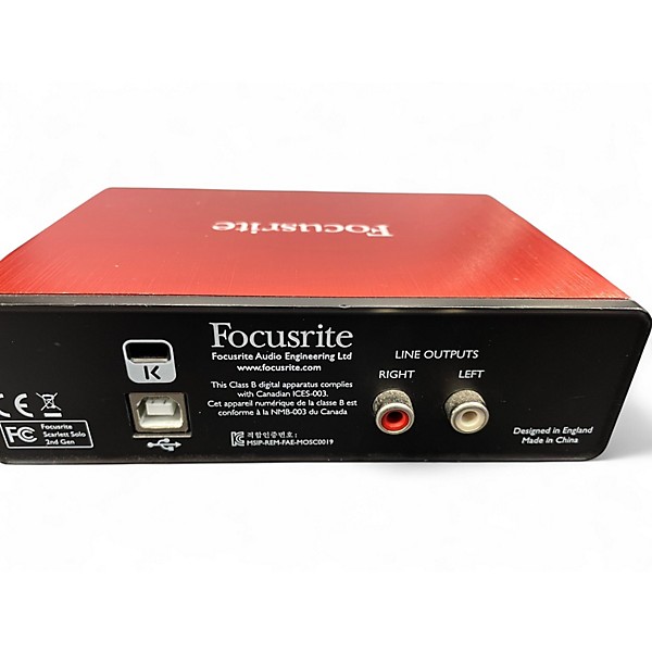 Used Focusrite Scarlett Solo Audio Interface