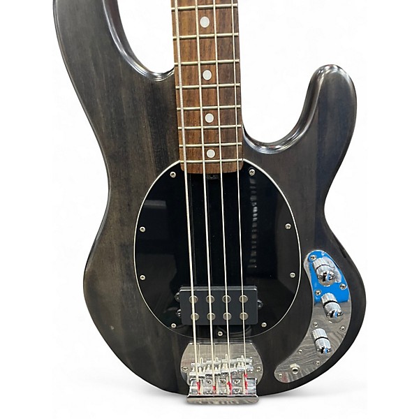 Used Sterling by Music Man Sub 4 Satin Black Electric Bass Guitar