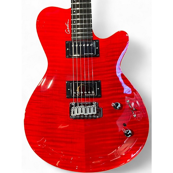 Used Godin DS-1 Daryl Stuermer Signature  Red Solid Body Electric Guitar
