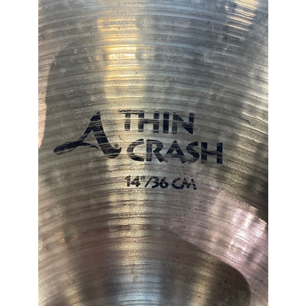 Used Zildjian 14in A Series Thin Crash Cymbal