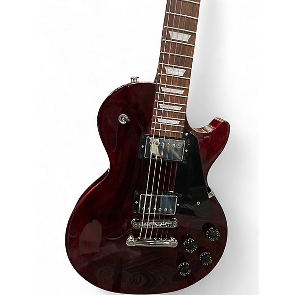 Used 2023 Gibson Les Paul Studio Trans Red Solid Body Electric Guitar