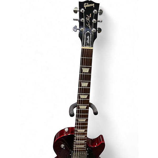 Used 2023 Gibson Les Paul Studio Trans Red Solid Body Electric Guitar