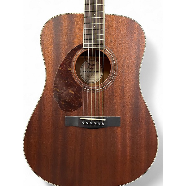 Used Fender Paramount PM-1 Standard Dreadnought Left Handed Mahogany Acoustic Guitar