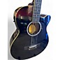 Used Bcp acoustic electric bass black Acoustic Bass Guitar