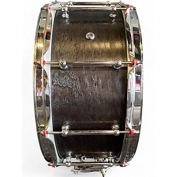 Used Kings Custom Drums 14X6.5 MAPLE AND SASSAFRASS SNARE DRUM CHARCOAL STAIN Drum