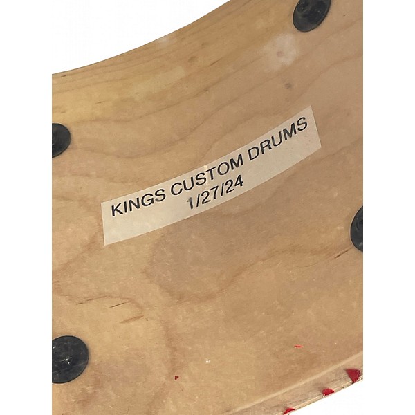 Used Kings Custom Drums 14X6.5 MAPLE AND SASSAFRASS SNARE DRUM CHARCOAL STAIN Drum