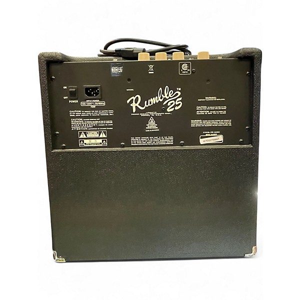Used Fender Rumble 25 25W 1x8 Bass Combo Amp