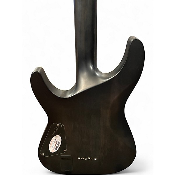 Used Schecter Guitar Research C1 Platinum Trans Black Solid Body Electric Guitar