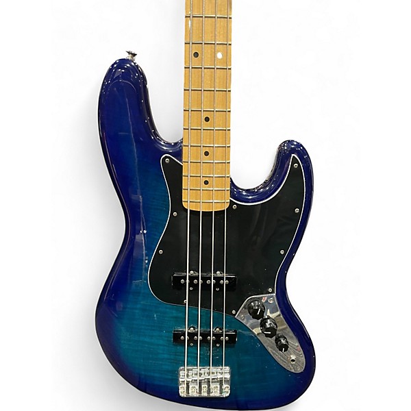 Used Fender PLAYER II JAZZ BASS PLUS TOP Blue Burst Electric Bass Guitar