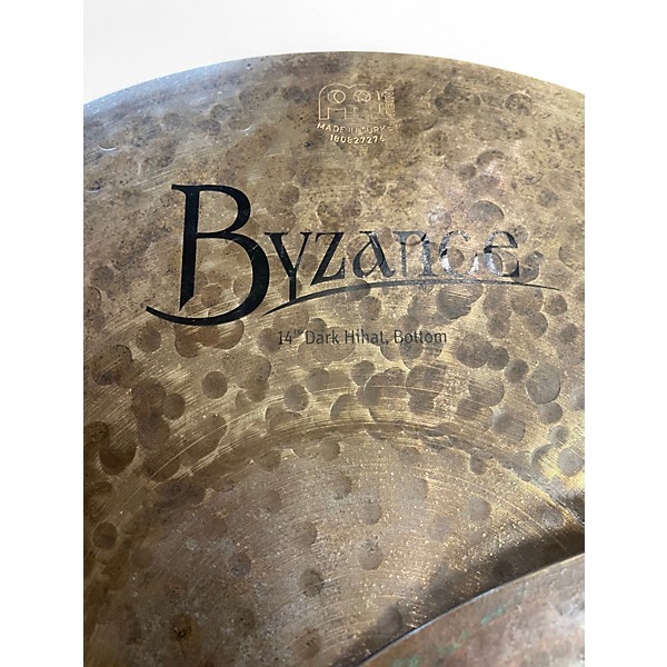 Used MEINL 14in Byzance Dark Hi Hat Pair Cymbal
