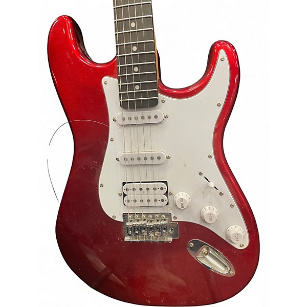 Used Donner STANDARD SERIES STRAT RED Solid Body Electric Guitar