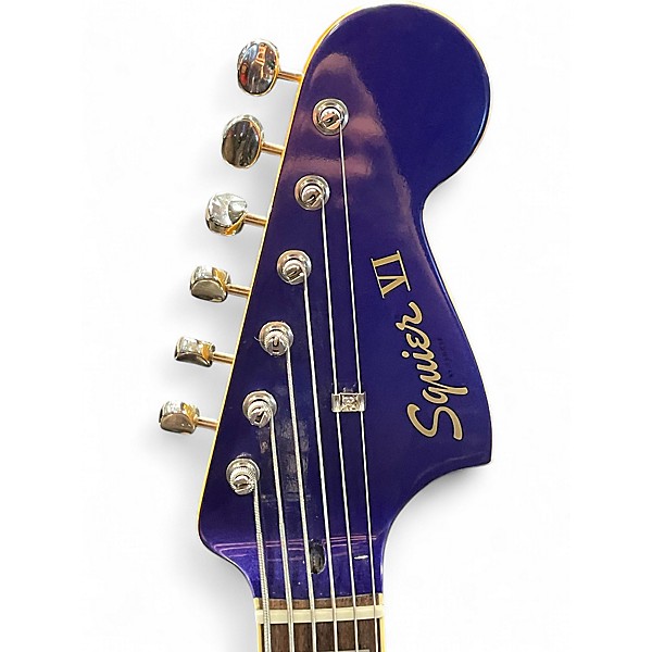 Used Squier Classic Vibe Bass VI Purple Metallic Electric Bass Guitar