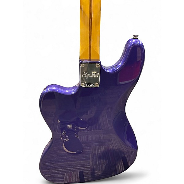Used Squier Classic Vibe Bass VI Purple Metallic Electric Bass Guitar