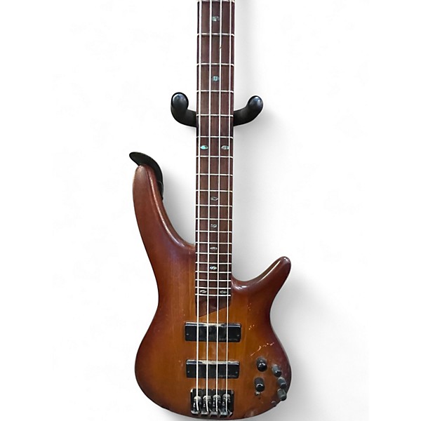 Used Ibanez sr500e Brown Sunburst Electric Bass Guitar