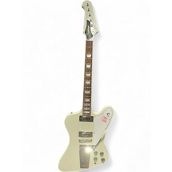 Used Epiphone 1963 Firebird V Reissue Polaris White Solid Body Electric Guitar