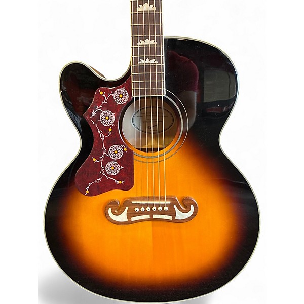 Used Epiphone STUDIO J200L 3 Color Sunburst Acoustic Electric Guitar