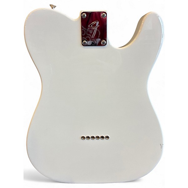 Used Fender PLAYER TELE LH PF PWT White Solid Body Electric Guitar