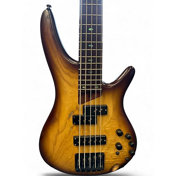 Used Ibanez SR655E BROWN SATIN Electric Bass Guitar