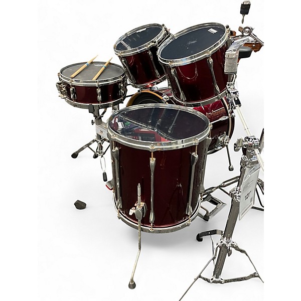 Used TAMA 5 Piece Superstar Wine Red Drum Kit