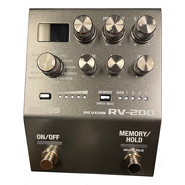 Used BOSS RV200 REVERB Effect Pedal