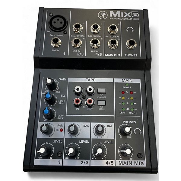 Used Mackie MIX5 Unpowered Mixer
