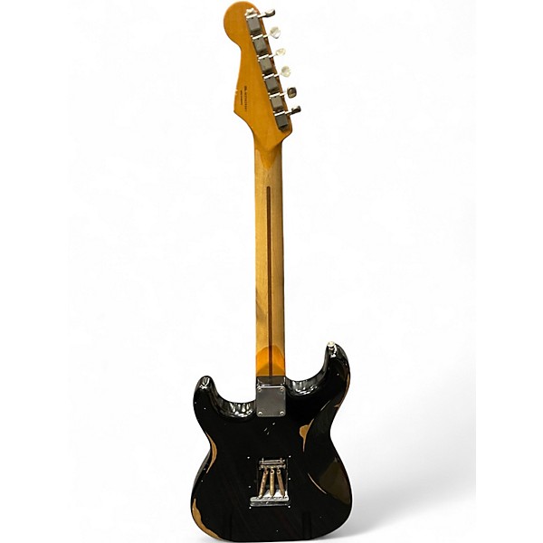 Used Fender Road Worn 1950S Stratocaster Black Solid Body Electric Guitar