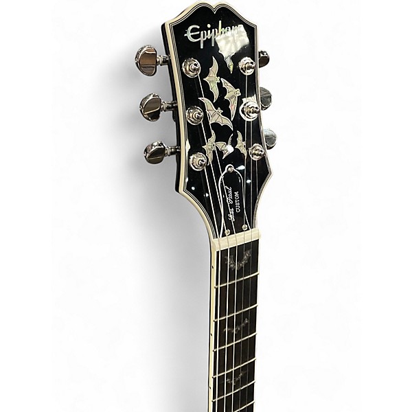 Used Epiphone Les Paul Custom Dark Purple Burst Solid Body Electric Guitar