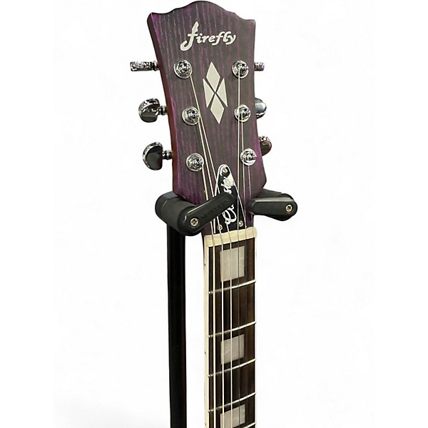 Used Firefly Classic Purple Solid Body Electric Guitar