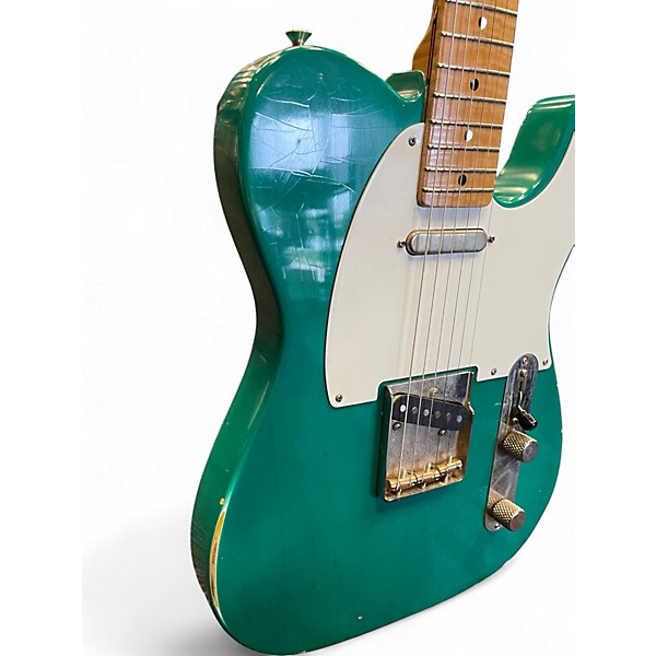Used Karge Telecaster Green Solid Body Electric Guitar
