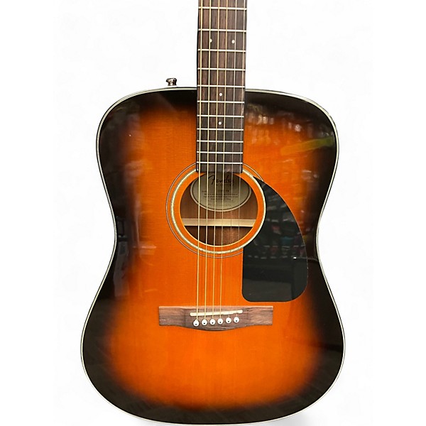 Used Fender CD60 Dreadnought 2 Color Sunburst Acoustic Guitar