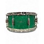 Used Franklin 14in 14x6.5 Mahogany Snare Drum Green Sparkle Drum thumbnail