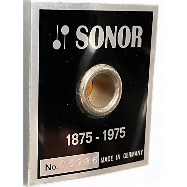 Vintage 1975 SONOR 4 Piece Phonic Centennial Aged Metallic Pewter Drum Kit