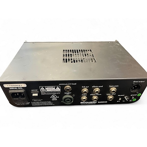 Used Acoustic B600HD 600W Bass Amp Head